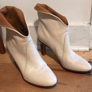 CHLOE Kole Canvas and Leather ankle boots